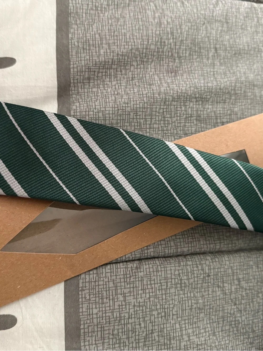 Slytherin Black Robe with Green Trim with Matching Tie